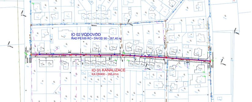 Šluknov, ul. K. H. Máchy – rekonstrukce kanalizace a vodovodu