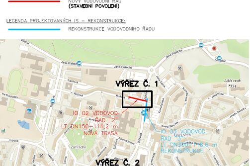 Most, Višňová, Růžová – rekonstrukce vodovodu