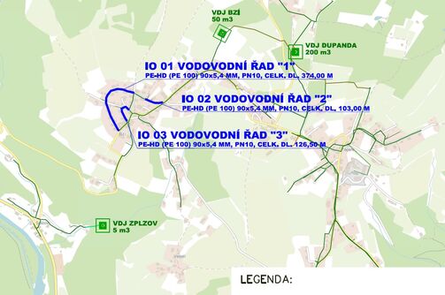 Železný Brod, Bzí, III. etapa – rekonstrukce vodovodu