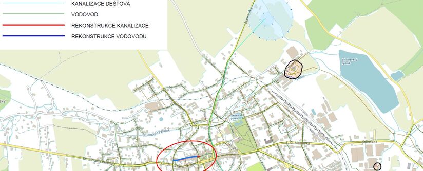 Šluknov, Smetanova – rekonstrukce kanalizace a vodovodu