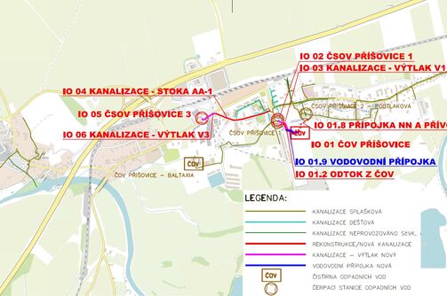 Příšovice - výstavba ČOV