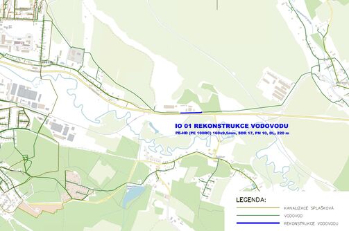 Česká Lípa, Stará Lípa - Dobranov, rekonstrukce vodovodu