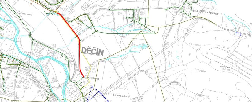 Děčín, Benešovská - rekonstrukce vodovodu