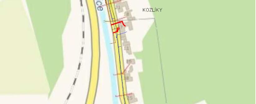 Rtyně nad Bílinou, Kozlíky – odstranění výusti TP21