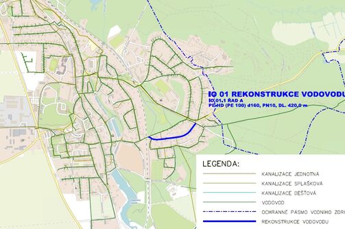 Doksy, Havlíčkova - rekonstrukce vodovodu