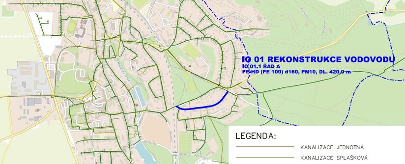 Doksy, Havlíčkova - rekonstrukce vodovodu