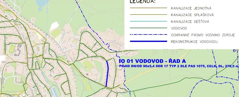 Doksy, Husova - rekonstrukce vodovodu- II. etapa