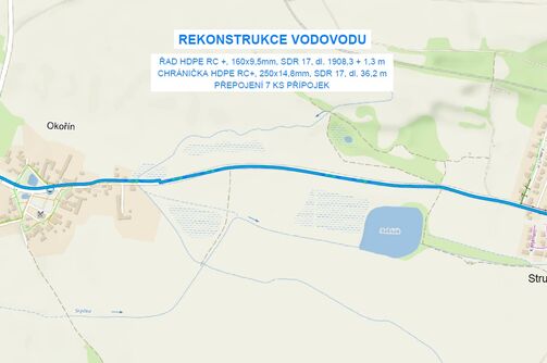 Strupčice - rekonstrukce přívodního řadu