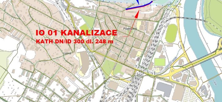 Děčín, Resslova - rekonstrukce kanalizace a vodovodu