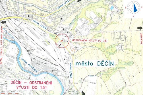 Děčín – odstranění výusti DC151