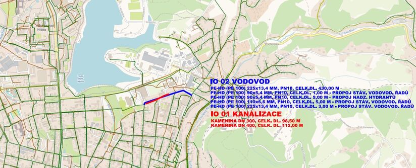 Jablonec n. N., Březová - rekonstrukce kanalizace a vodovodu