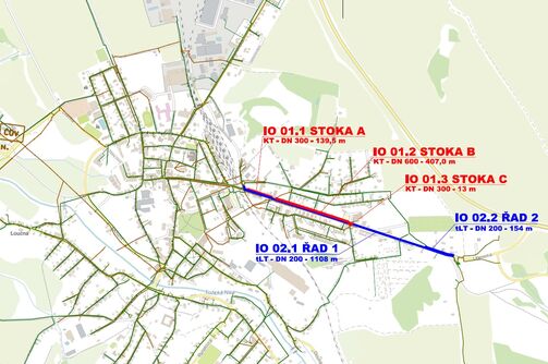 Hrádek n. N., Liberecká  - rekonstrukce kanalizace a vodovodu