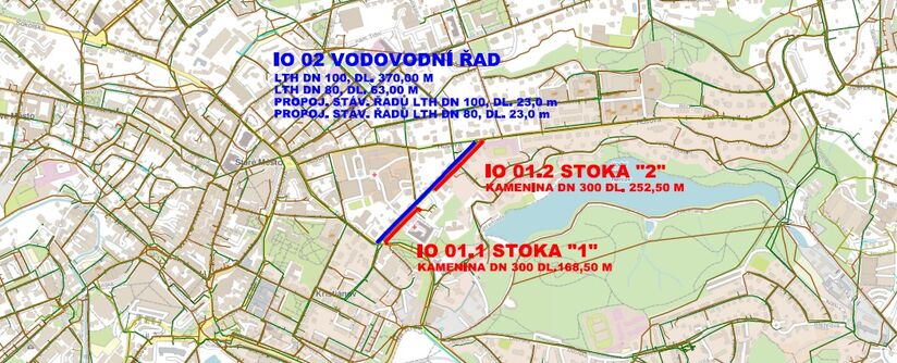 Liberec, Klášterní - rekonstrukce vodovodu a kanalizace