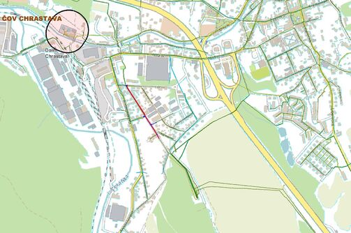 Chrastava, Na Hůrce - rekonstrukce kanalizace a vodovodu