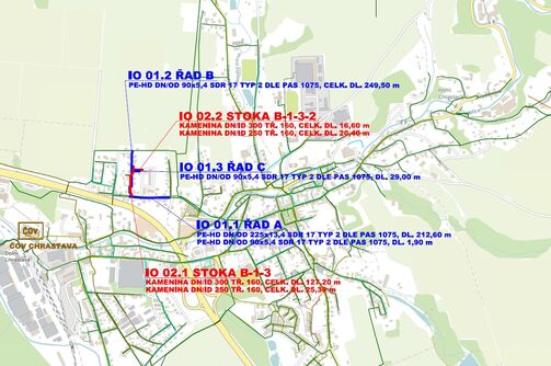 Chrastava, Bílokostelecká - rek. vodovodu a kanalizace II.etapa