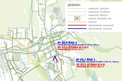 Chrastava, Střelecký vrch - rekonstrukce vodovodu a kanalizace