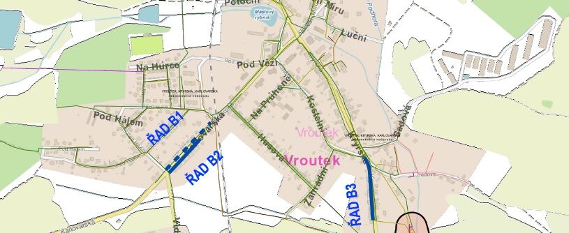 Vroutek, Kryrská, Karlovarská - rekonstrukce vodovodu