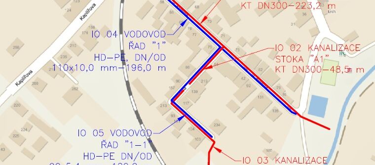 Sulejovice, 9. května, Máchova - rekonstrukce kanalizace a vodovodu