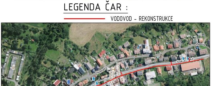 Louka u Litvínova, Sokolovská - rekonstrukce vodovodu
