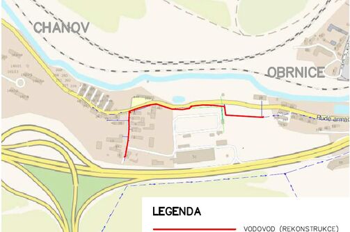 Obrnice, Rudé armády, ke Kerainu - rekonstrukce vodovodu