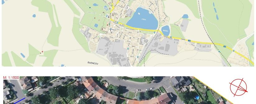 Duchcov, Malá okružní - rekonstrukce kanalizace a vodovodu