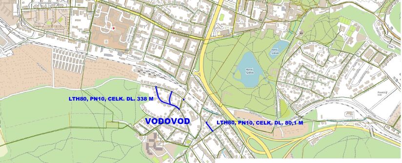 Teplice, Polská, Varšavská - rekonstrukce vodovodu