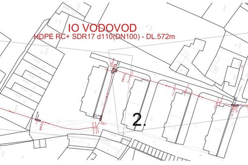 Hrobčice, č.p. 93 - č.p. 28 - rekonstrukce vodovodu