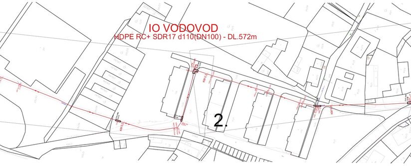 Hrobčice, č.p. 93 - č.p. 28 - rekonstrukce vodovodu