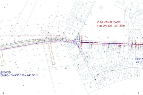 Trmice, Vančurova - rekonstrukce vodovodu a kanalizace