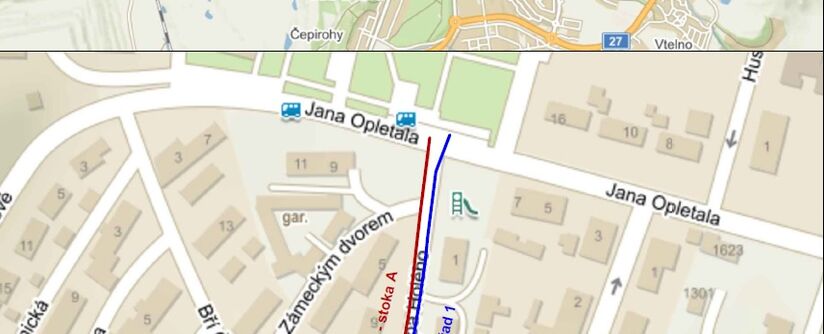 Most, Prokopa Holého - rekonstrukce kanalizace a vodovodu