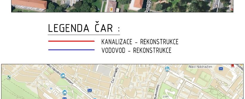 Most, Jilemnického, Pujmanové - rekonstrukce vodovodu a kanalizace