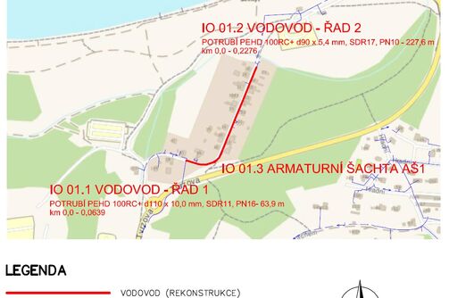 Most, Národního odboje - rekonstrukce vodovodu