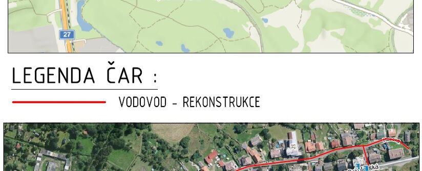 Louka u Litvínova, Husova - rekonstrukce vodovodu