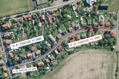 Bečov, okály - rekonstrukce vodovodu