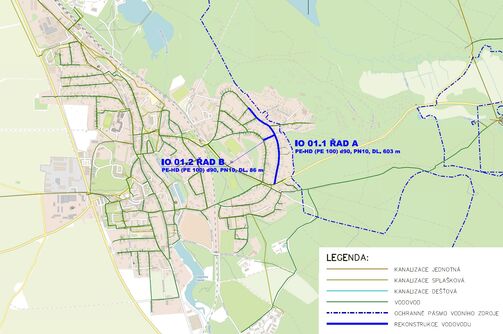 Doksy, Lesní - rekonstrukce vodovodu II. etapa