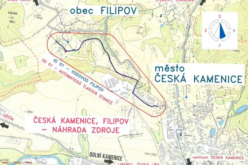 Česká Kamenice, Filipov - náhrada zdroje