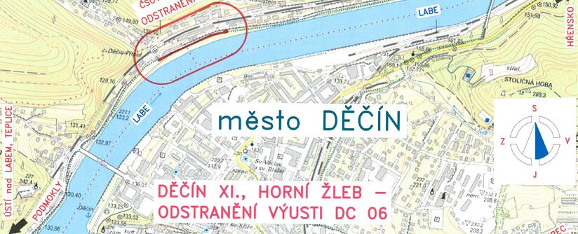 Děčín XI, Horní Žleb - odstranění výusti DC 06