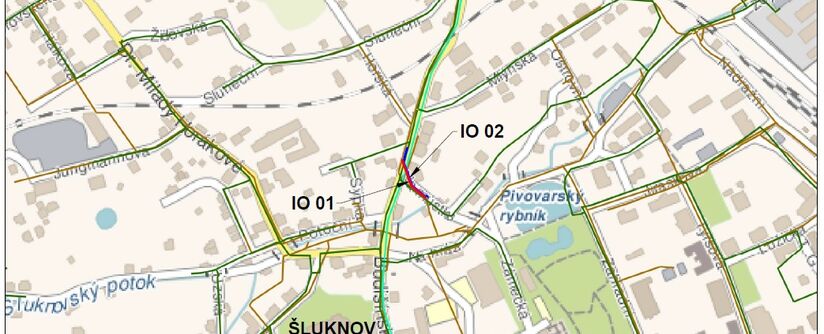 Šluknov, Budišínská - rekonstrukce kanalizace a vodovodu