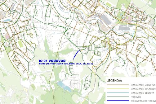 Liberec, Chatařská - rekonstrukce vodovodu