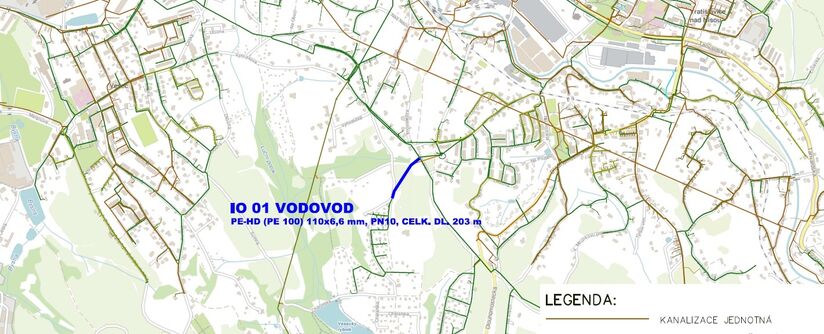 Liberec, Chatařská - rekonstrukce vodovodu