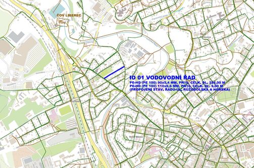 Liberec, Plužní - rekonstrukce vodovodu
