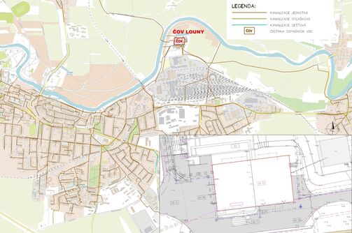 Louny, ČOV Louny - rekonstrukce objektu česlovny a odvodnění kalu
