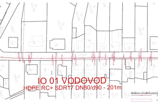 Lhotka n.L., od p.p.č. 130/7 k č.p. 66 - rekonstrukce vodovodu