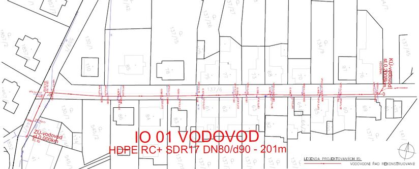 Lhotka n.L., od p.p.č. 130/7 k č.p. 66 - rekonstrukce vodovodu