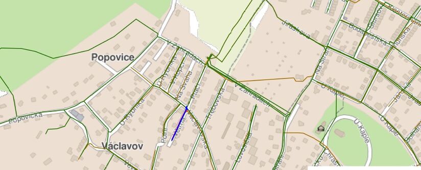 Děčín, Větrná, rekonstrukce vodovodu a kanalizace