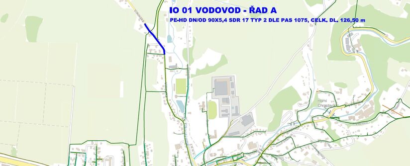 Chrastava, Vítkovská, rekonstrukce vodovodu