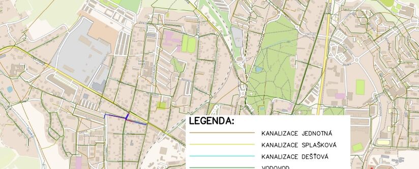 Česká Lípa, Na Blatech - rekonstrukce kanalizace a vodovodu