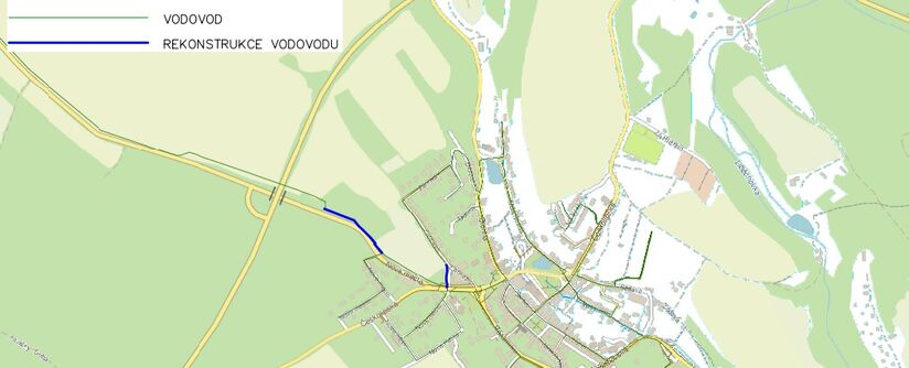 Dubá, Nové Město - rekonstrukce vodovodu