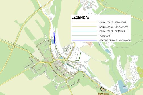 Dubá, Malá Strana - rekonstrukce vodovodu