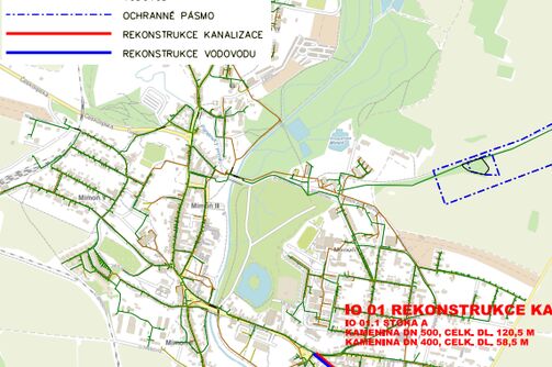 Mimoň, Hvězdovská - rekonstrukce kanalizace a vodovodu